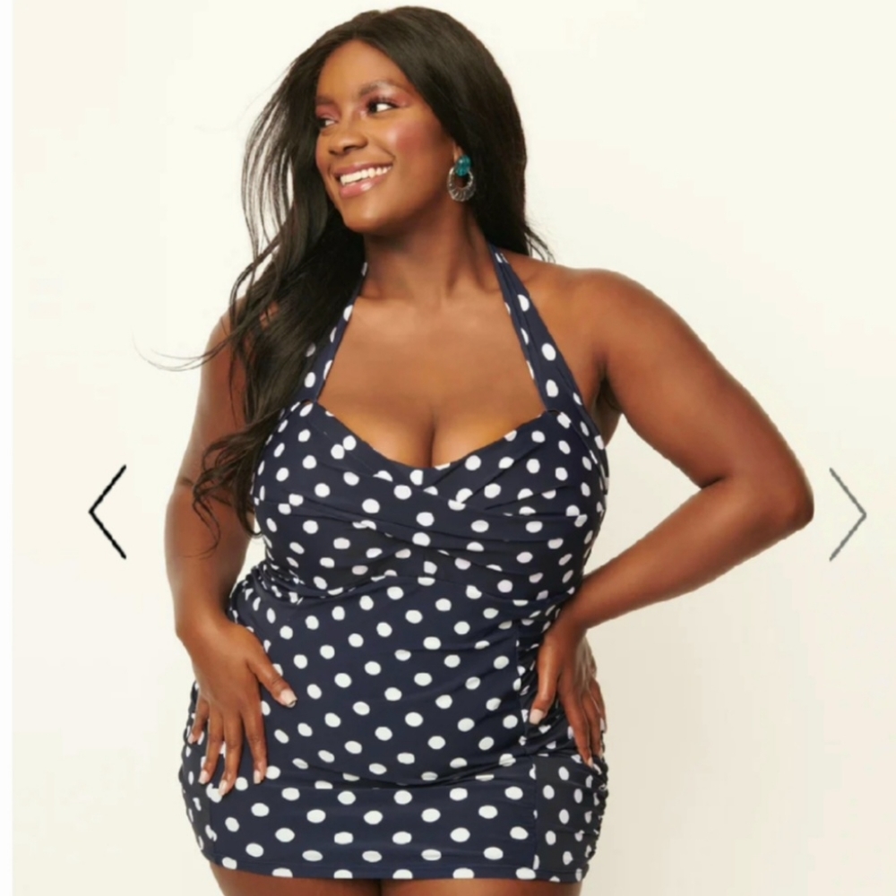 Unique Vintage Polkadot Swimsuit
